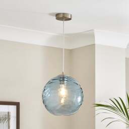 Aqua Glass Pendant Light - thumbnail 1