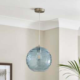 Aqua Glass Pendant Light - thumbnail 2