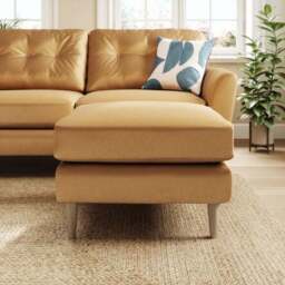Sven Opulent Velvet Footstool - thumbnail 3