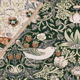 Morris & Co. Strawberry Thief Throw Blanket 130cm x 170cm - thumbnail 4