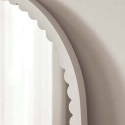 Remi Arched Scalloped Full Length Leaner Mirror - thumbnail 2