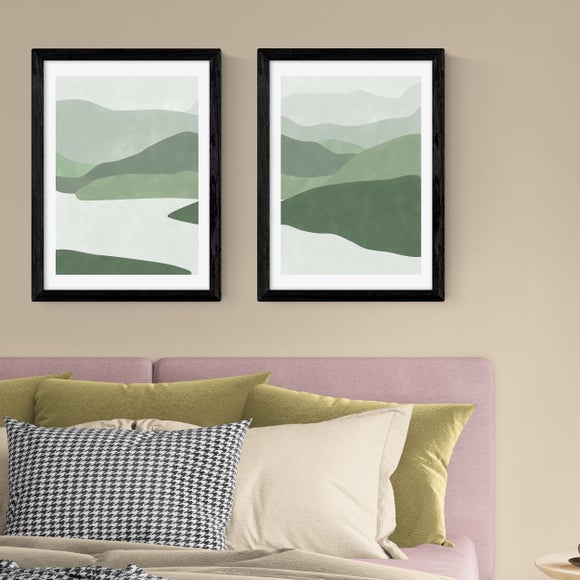 East End Prints Set of 2 Green Landscape Prints - image 1