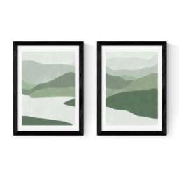 East End Prints Set of 2 Green Landscape Prints - thumbnail 2