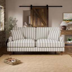 Beatrice II Folkstone Stripe 3 Seater Sofa - thumbnail 1