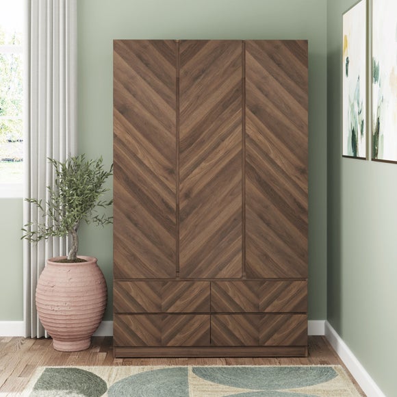 Taranto Triple 4 Drawer Wardrobe - image 1
