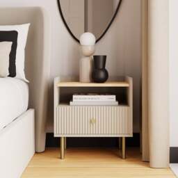 Georgi 1 Drawer Bedside Table - thumbnail 1
