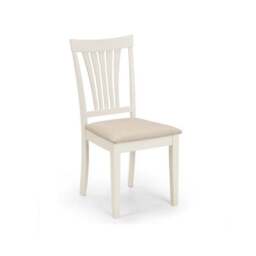 Stanmore 6 Seater Round Dining Table with 6 Chairs, Off White - thumbnail 4
