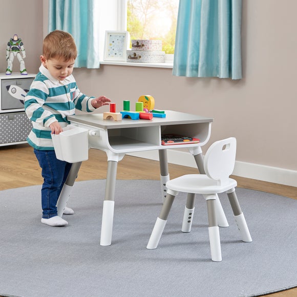 Liberty House Kids Height Adjustable Table And One Chair Set - image 1