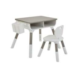 Liberty House Kids Height Adjustable Table And One Chair Set - thumbnail 4