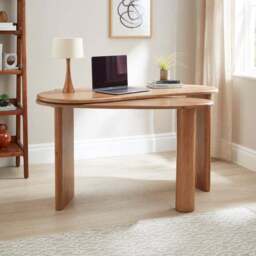 Ludo Swivel Desk, Mango Wood - thumbnail 2