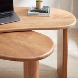 Ludo Swivel Desk, Mango Wood - thumbnail 4