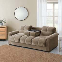 Margo Velvet 3 Seater Sofa Bed - thumbnail 3