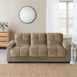 Margo Velvet 3 Seater Sofa Bed - thumbnail 1