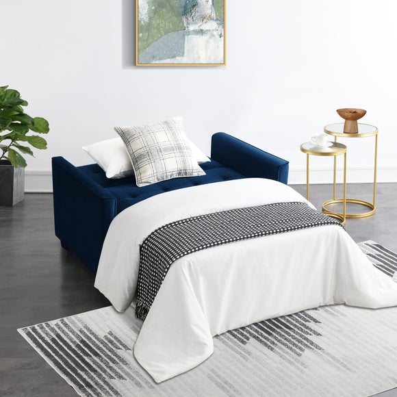 Summer Velvet 2 Seater Sofa Bed - image 1
