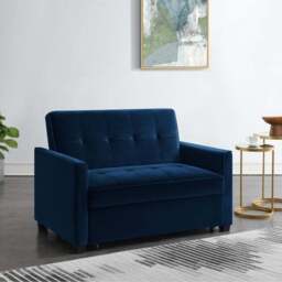 Summer Velvet 2 Seater Sofa Bed - thumbnail 3