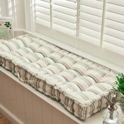 Greenfield Cotton Stripe Box Bench Pad