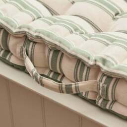 Greenfield Cotton Stripe Box Bench Pad - thumbnail 4