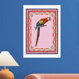 East End Prints Birdframe Macaw Print - thumbnail 1