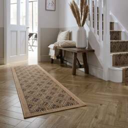 Mono Diamond Jute Runner - thumbnail 1