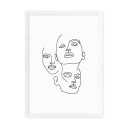 East End Prints Three Line Art Faces by Sundry Society - thumbnail 2