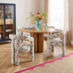 Lucilla Dining Chair, Spring Garden Print - thumbnail 2