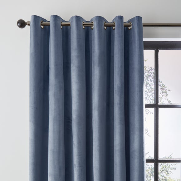 Luxe Velour Eyelet Curtains (Blackout Available) - image 1