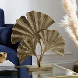 Gingko Metal Leaf Ornament - thumbnail 1