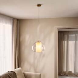 Harnell Gold Adjustable Pendant Light - thumbnail 1