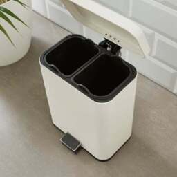 Rectangular 5L Bathroom Recycling Bin - thumbnail 2