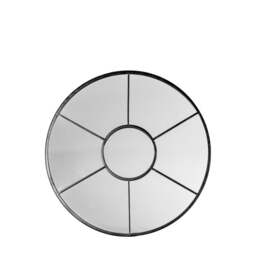 Valrico Window Round Wall Mirror - thumbnail 1