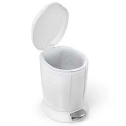 Simplehuman 6L Plastic Round Bathroom Pedal Bin - thumbnail 2
