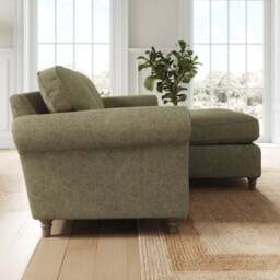 Flori Soft Chenille Corner Chaise Sofa - thumbnail 2