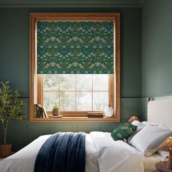 William Morris at Home Strawberry Thief Blackout Made to Measure Roller Blind - image 1