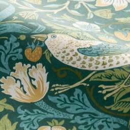 William Morris at Home Strawberry Thief Blackout Made to Measure Roller Blind - thumbnail 2