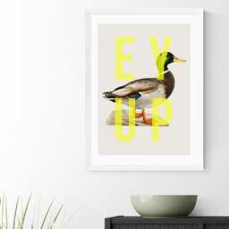 East End Prints Ey Up Duck Print - thumbnail 1