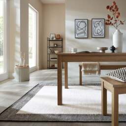 Seb Border Wool Rug - thumbnail 1