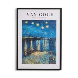 Night at the Rhone by Van Gogh Framed Print - thumbnail 3