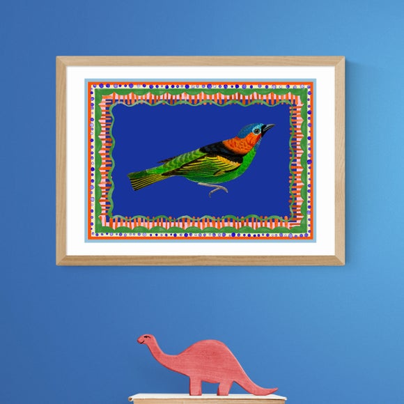 East End Prints Birdframe Tanager Print - image 1