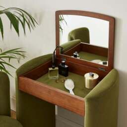 Frankie Compact Dressing Table Set with Mirror and Stool - thumbnail 3