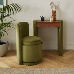 Frankie Compact Dressing Table Set with Mirror and Stool