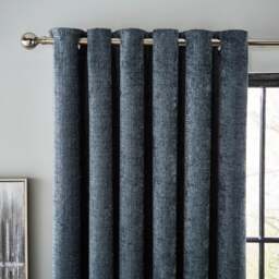 Cashton Chenille Heavyweight Eyelet Curtains - thumbnail 1