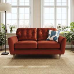 Sven Opulent Velvet 2 Seater Sofa - thumbnail 1