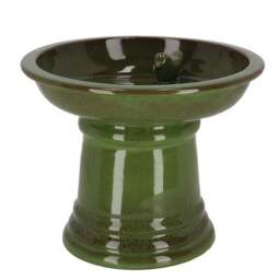 Fallen Fruits Small Terracotta Birdbath on Pedestal - thumbnail 2