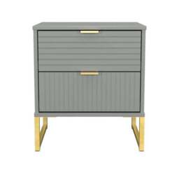 Harborne 2 Drawer Bedside Table - thumbnail 2