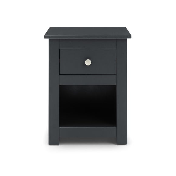 Radley 1 Drawer Bedside Table, Dark Grey & Pine - image 1