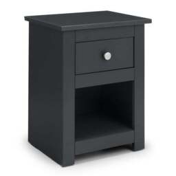 Radley 1 Drawer Bedside Table, Dark Grey & Pine - thumbnail 2
