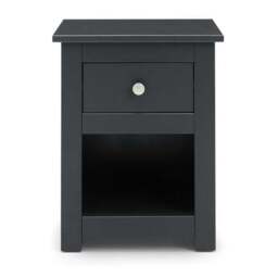 Radley 1 Drawer Bedside Table, Dark Grey & Pine - thumbnail 4