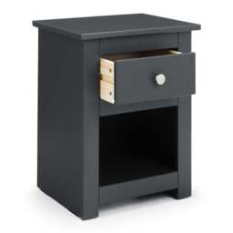 Radley 1 Drawer Bedside Table, Dark Grey & Pine - thumbnail 3