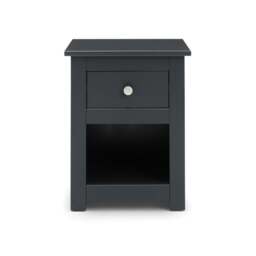 Radley 1 Drawer Bedside Table, Dark Grey & Pine - thumbnail 1