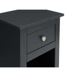 Radley 1 Drawer Bedside Table, Dark Grey & Pine - thumbnail 5